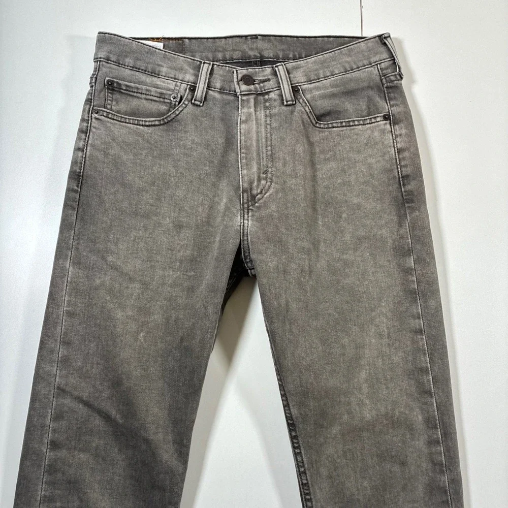 Levi's 510 Skinny Jeans 31x31 Grey Acid Wash Slim Fit Denim Pants (31x32)